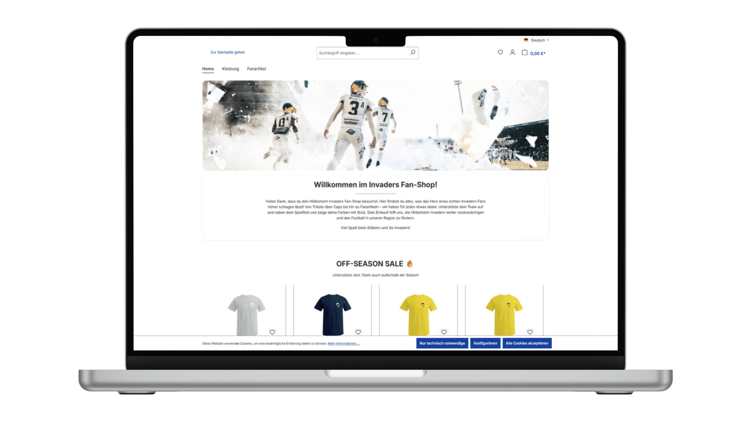 Onlineshop Mockup Bild